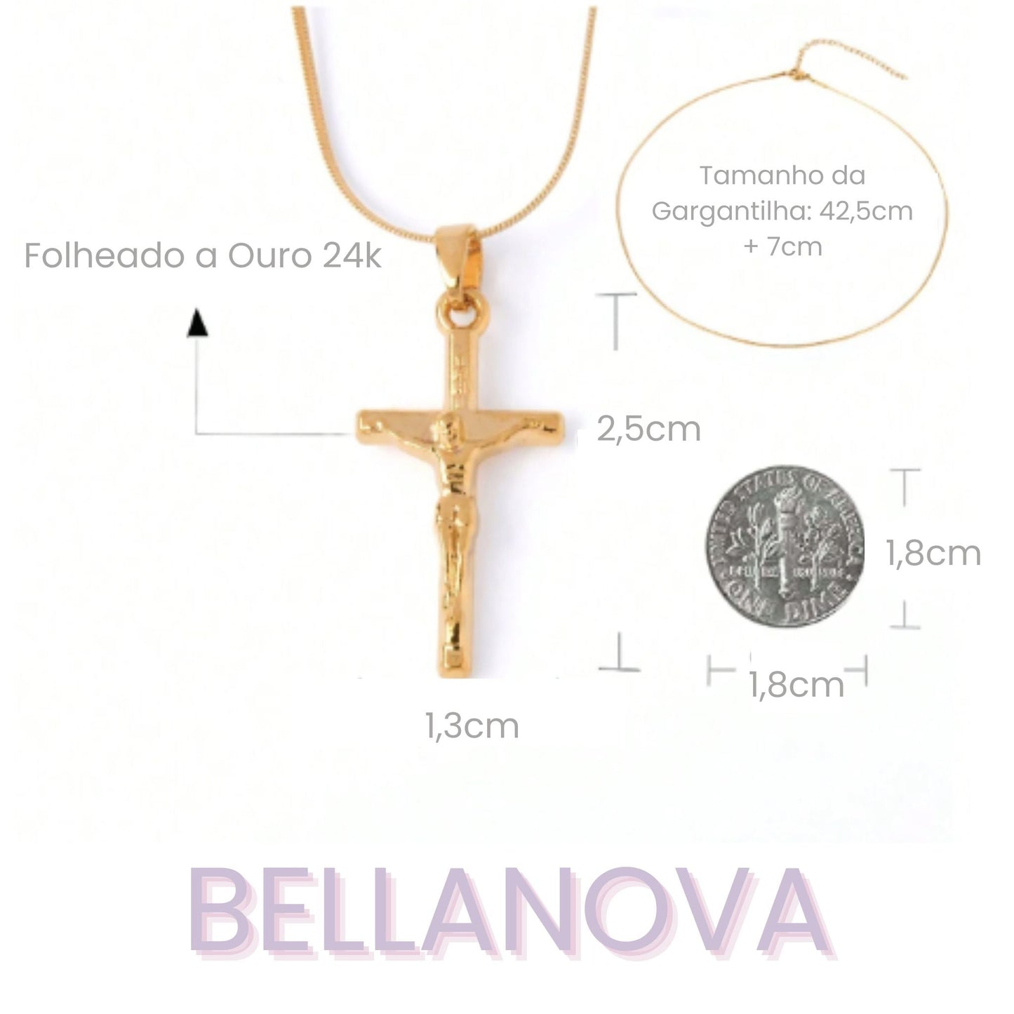 Halskette mit Heiliges-Jesus-Anhänger – 18K Vergoldet + KOSTENLOSER VERSAND