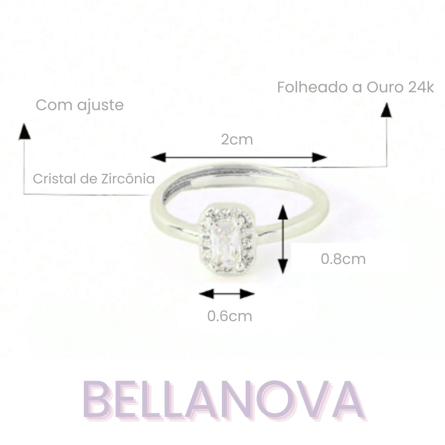 Swarovski™ Verstellbarer Prinzessinnenring – 18K Vergoldet + KOSTENLOSER VERSAND