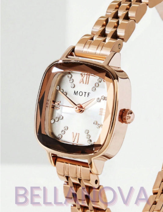 Minimalistische Swarovski™ Uhr – 18K Vergoldet + KOSTENLOSER VERSAND