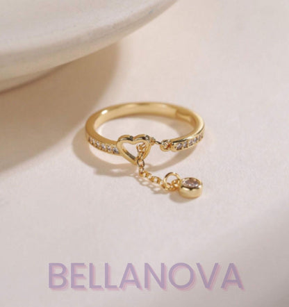 Swarovski™ Herz-Solitär-Ring – 18K Vergoldet + KOSTENLOSER VERSAND