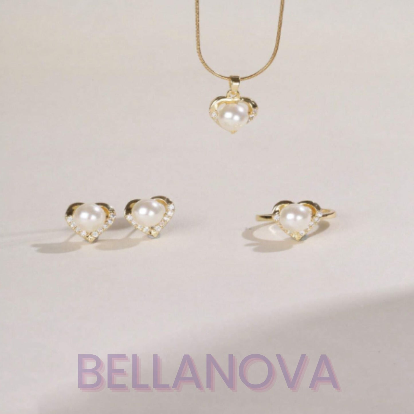Perlen & Swarovski™ Schmuckset – 18K Vergoldet + KOSTENLOSER VERSAND