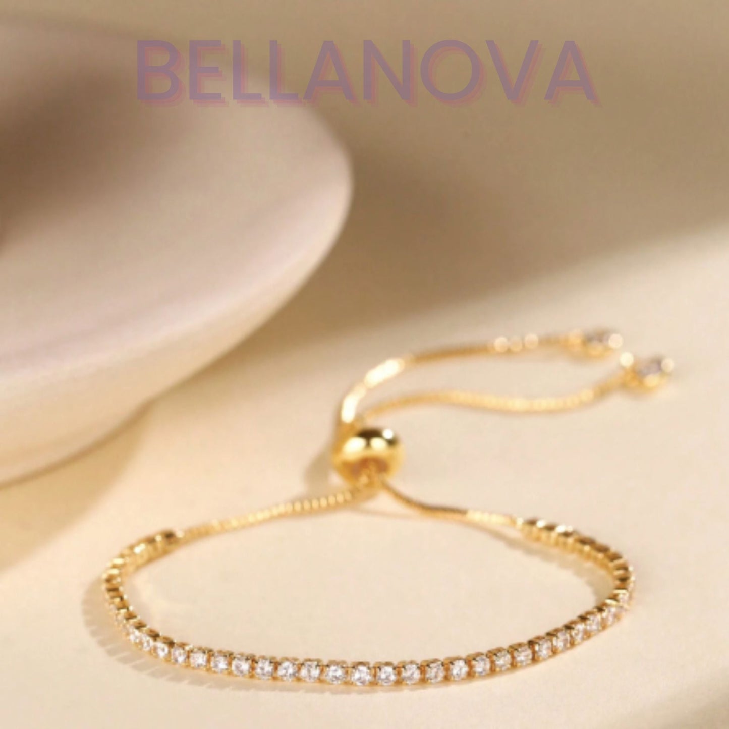 Verstellbares Swarovski™ Armband – 18K Vergoldet + KOSTENLOSER VERSAND