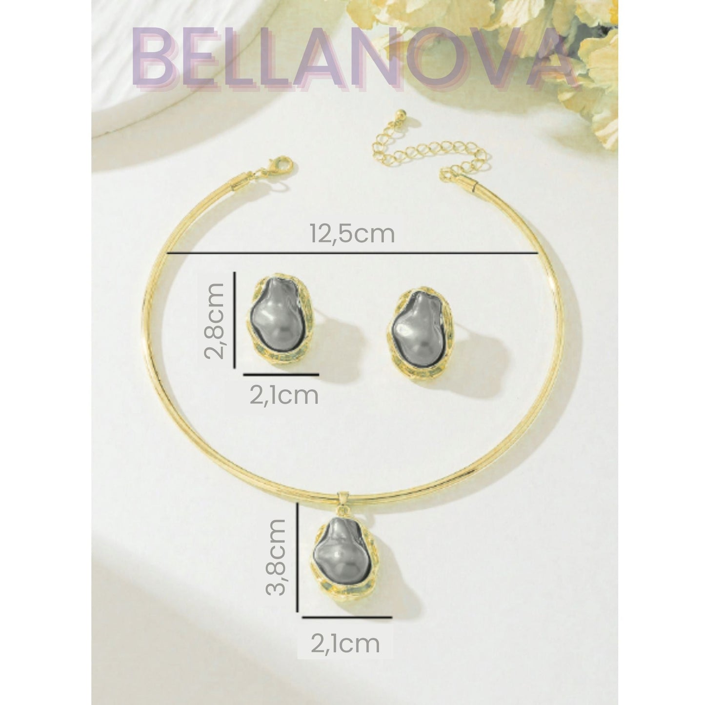 Indisches Rubin-Schmuckset (3-teilig) – 18K Vergoldet + KOSTENLOSER VERSAND