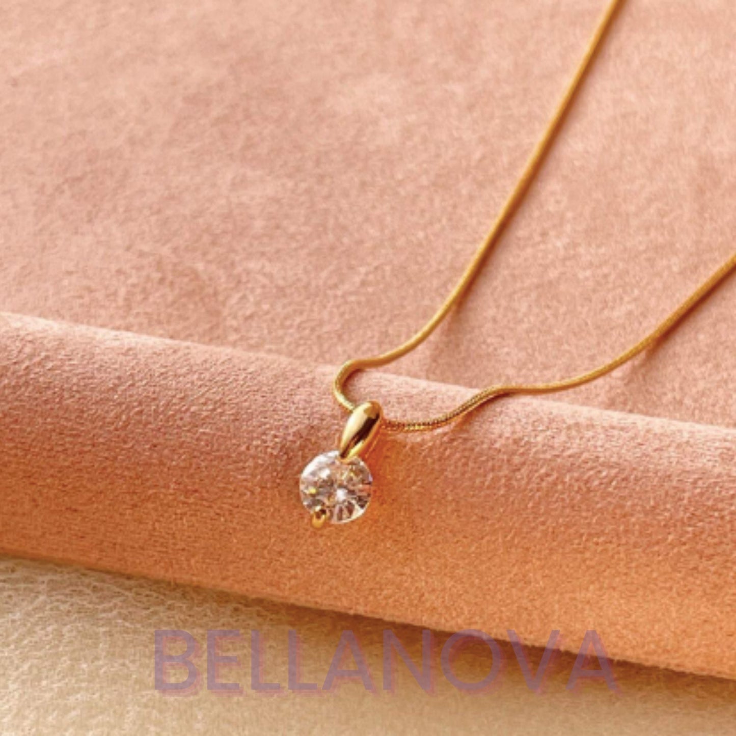 Swarovski™ Solitär-Halskette – 18K Vergoldet + KOSTENLOSER VERSAND