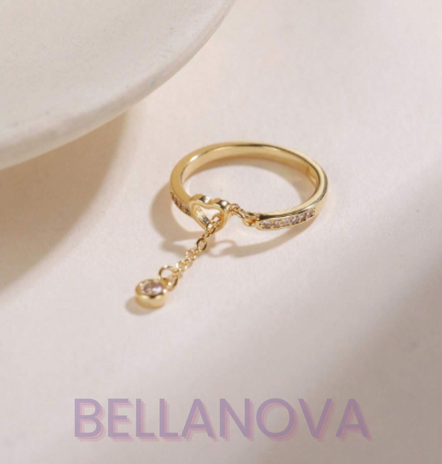 Swarovski™ Herz-Solitär-Ring – 18K Vergoldet + KOSTENLOSER VERSAND