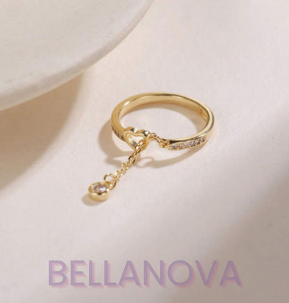 Swarovski™ Herz-Solitär-Ring – 18K Vergoldet + KOSTENLOSER VERSAND