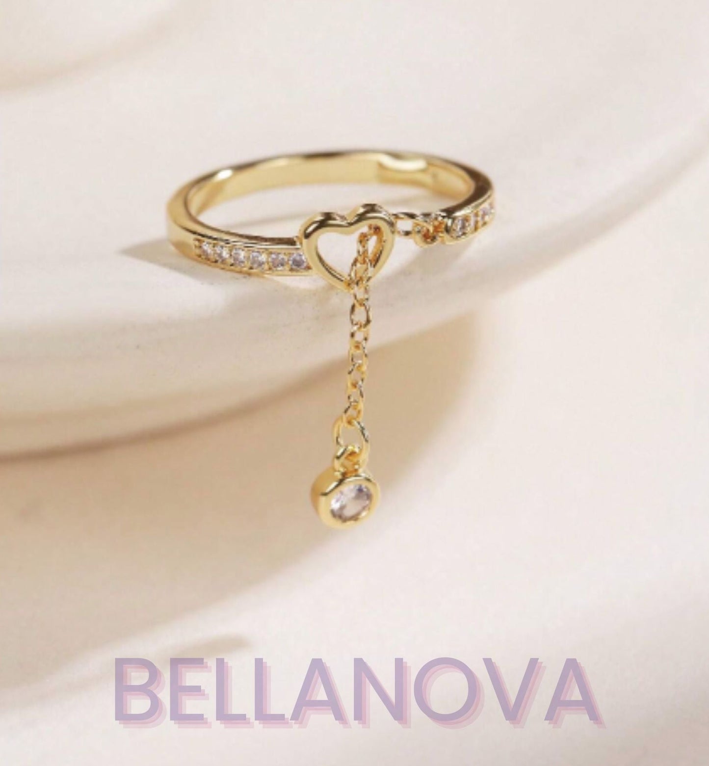 Swarovski™ Herz-Solitär-Ring – 18K Vergoldet + KOSTENLOSER VERSAND