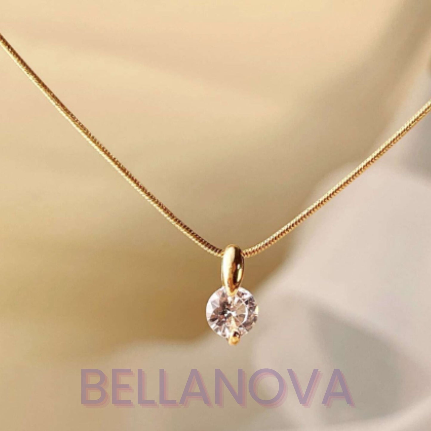Swarovski™ Solitär-Halskette – 18K Vergoldet + KOSTENLOSER VERSAND