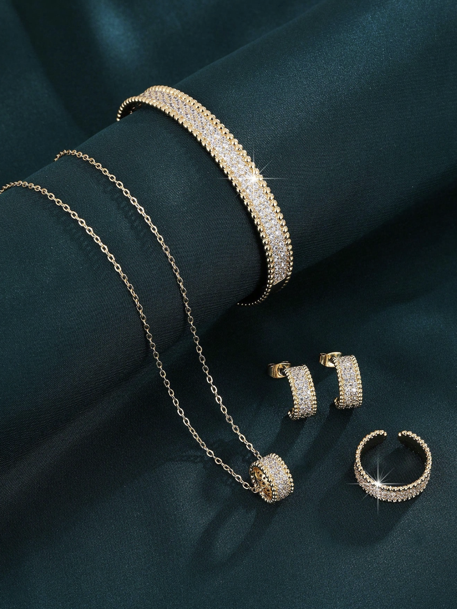 [NEU] Lumière™ Schmuckset (4-teilig) – 18K Vergoldet + KOSTENLOSER VERSAND