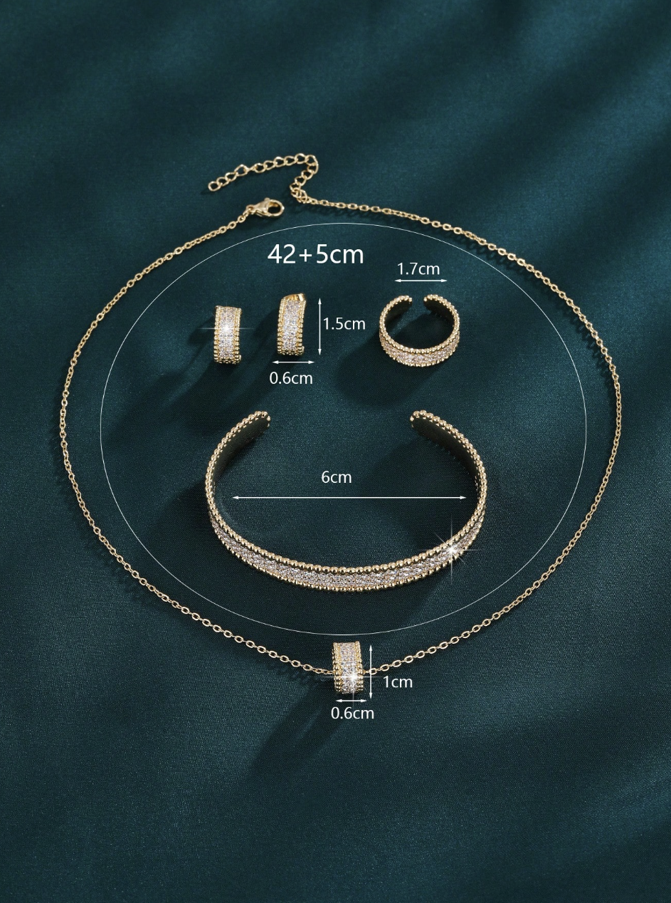 [NEU] Lumière™ Schmuckset (4-teilig) – 18K Vergoldet + KOSTENLOSER VERSAND