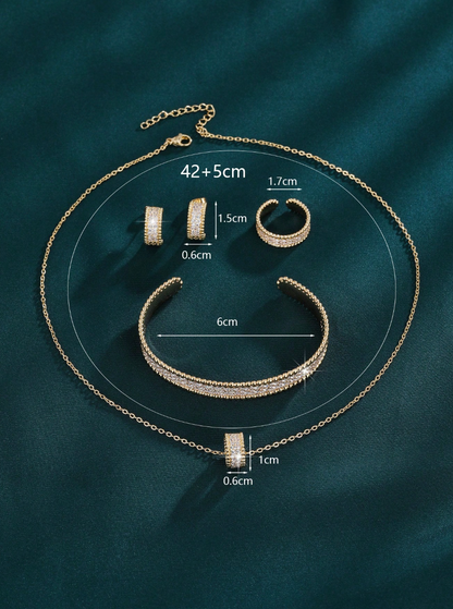 [NEU] Lumière™ Schmuckset (4-teilig) – 18K Vergoldet + KOSTENLOSER VERSAND