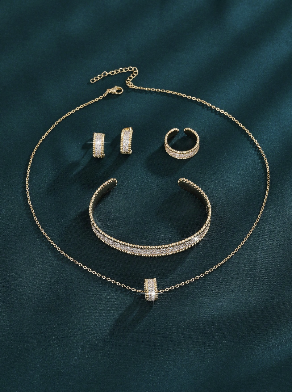 [NEU] Lumière™ Schmuckset (4-teilig) – 18K Vergoldet + KOSTENLOSER VERSAND
