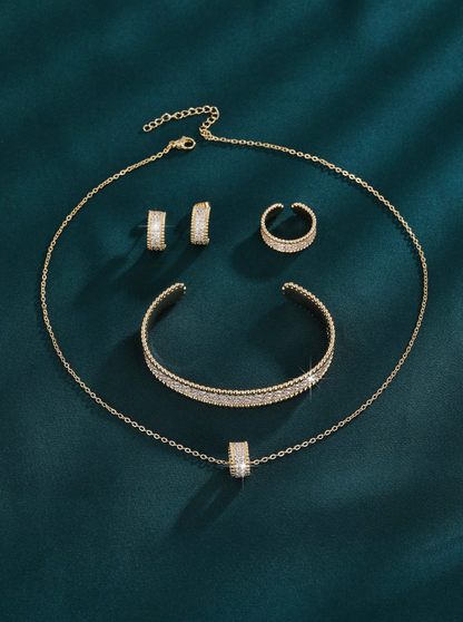 [NEU] Lumière™ Schmuckset (4-teilig) – 18K Vergoldet + KOSTENLOSER VERSAND