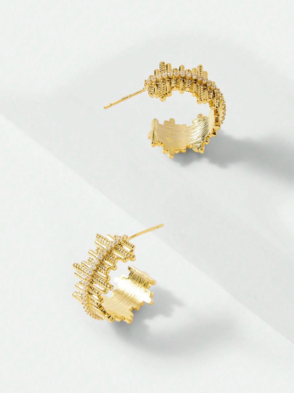 [NEU] Aurora Swarovski™ Ohrringe – Mit Zirkonia besetzt, 18K vergoldet + KOSTENLOSER VERSAND
