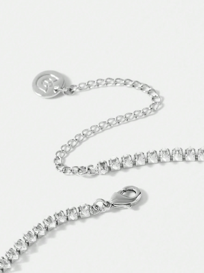 [NEU] Bridge Swarovski™ Halskette – Mit Zirkonia besetzt - 18K vergoldet + KOSTENLOSER VERSAND