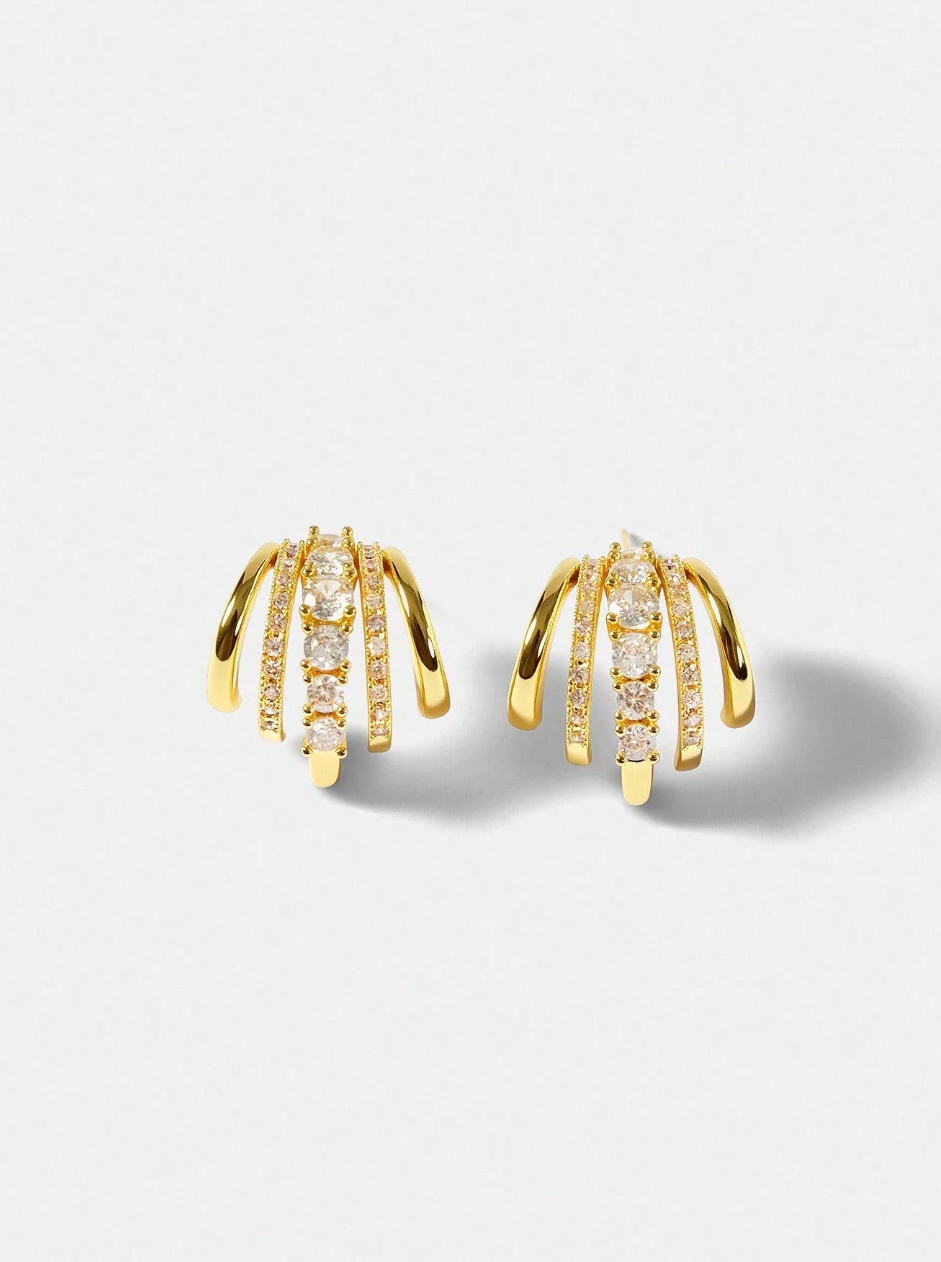 [NEU] Liz Swarovski™ Ohrringe – 18K Vergoldet + KOSTENLOSER VERSAND