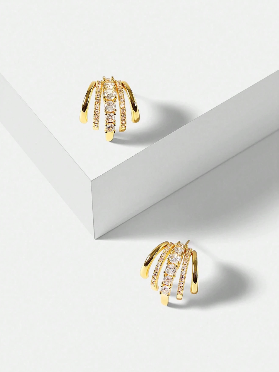 [NEU] Liz Swarovski™ Ohrringe – 18K Vergoldet + KOSTENLOSER VERSAND