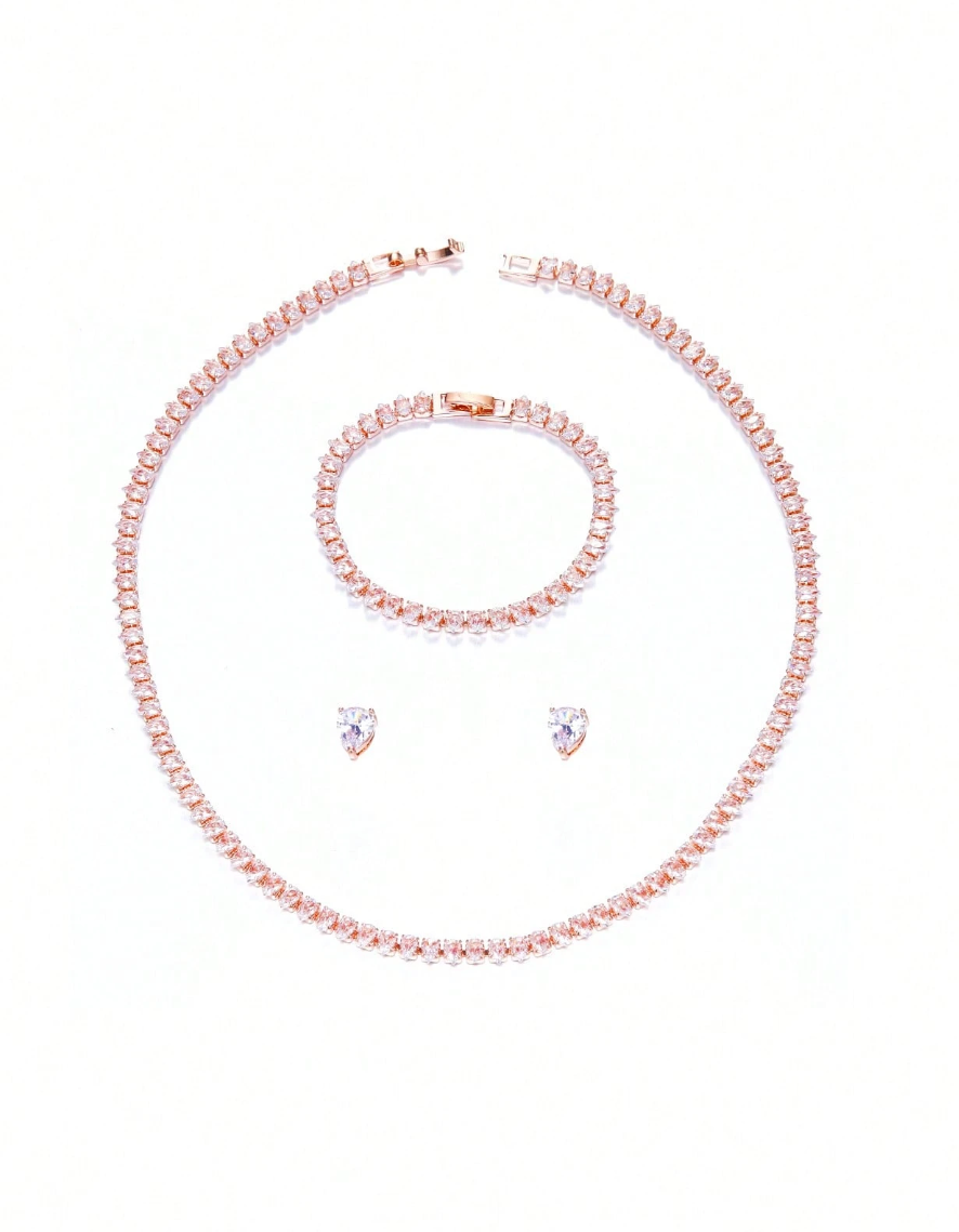 [NEU] Crystal Royale Swarovski™ Schmuckset (4-teilig) – 18K Vergoldet + KOSTENLOSER VERSAND