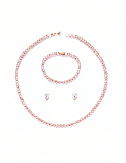 [NEU] Crystal Royale Swarovski™ Schmuckset (4-teilig) – 18K Vergoldet + KOSTENLOSER VERSAND