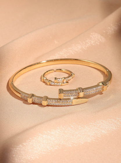 [NEU] Portofino Swarovski™ Schmuckset (2-teilig) – 18K Vergoldet + KOSTENLOSER VERSAND