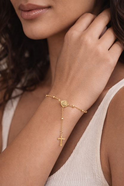 Handrosenkranz-Armband – 18K Vergoldet + KOSTENLOSER VERSAND