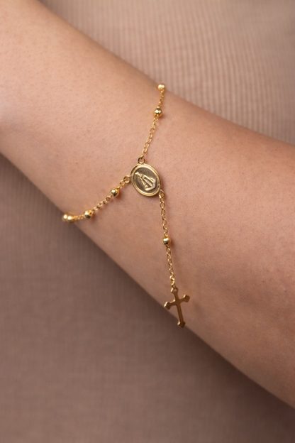 Handrosenkranz-Armband – 18K Vergoldet + KOSTENLOSER VERSAND
