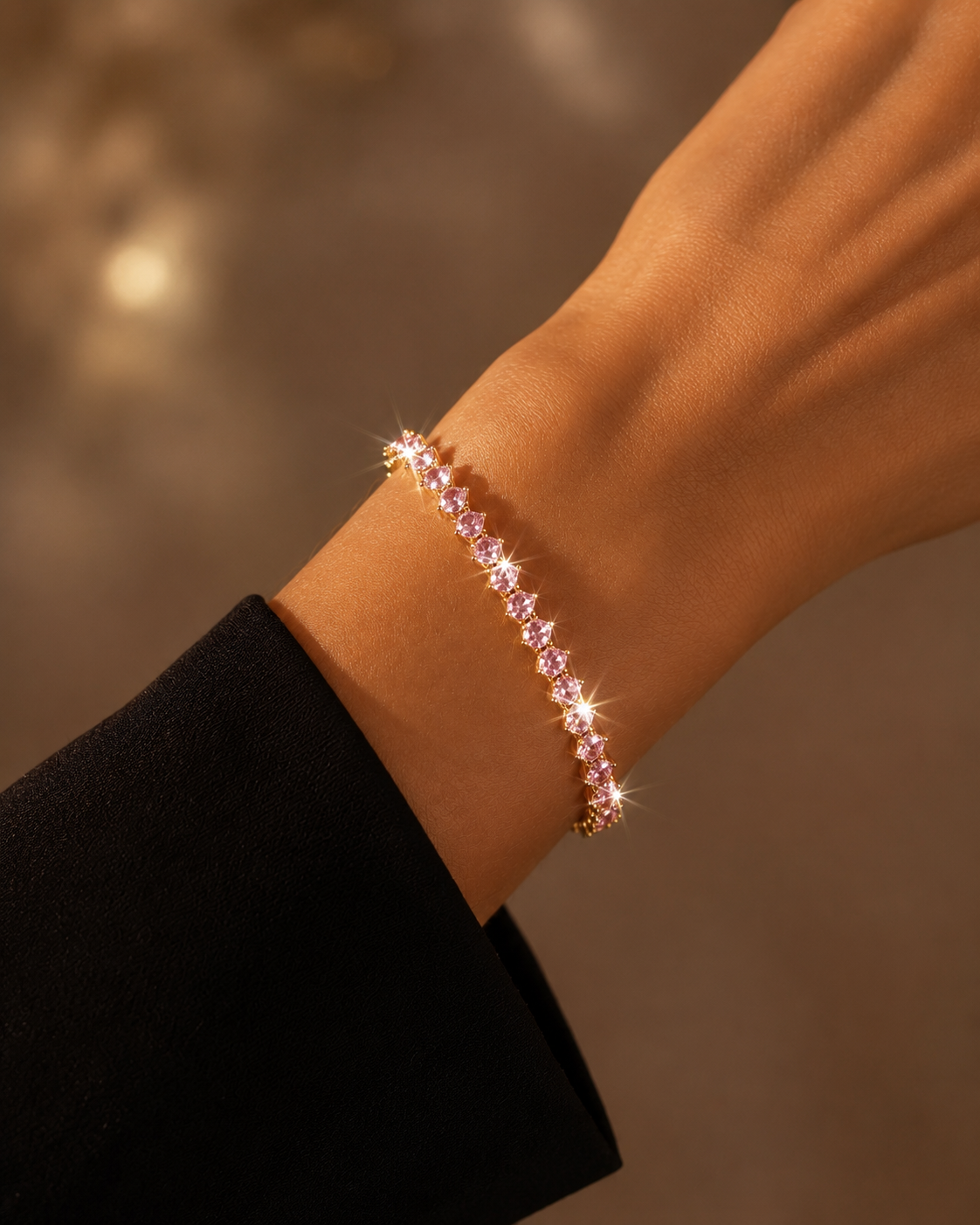 [NEU] Milano Swarovski™ Armreif – Mit Zirkonia besetzt, 18K vergoldet + KOSTENLOSER VERSAND