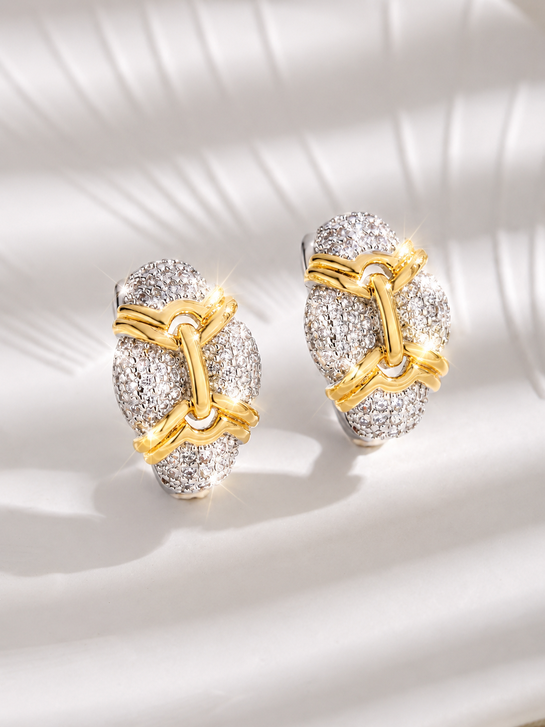 [NEU] Capri Swarovski™ Ohrringe – Mit Zirkonia besetzt, 18K vergoldet + KOSTENLOSER VERSAND