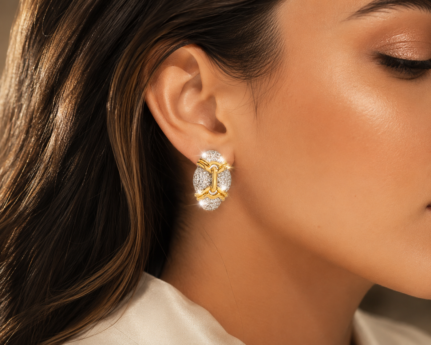 [NEU] Capri Swarovski™ Ohrringe – Mit Zirkonia besetzt, 18K vergoldet + KOSTENLOSER VERSAND