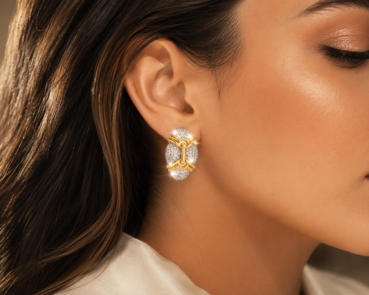 [NEU] Capri Swarovski™ Ohrringe – Mit Zirkonia besetzt, 18K vergoldet + KOSTENLOSER VERSAND