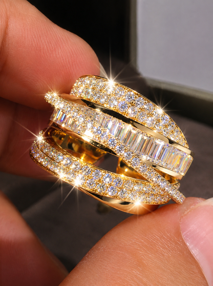 [NEU] Amalfi Swarovski™ Ring – 18K Vergoldet + KOSTENLOSER VERSAND