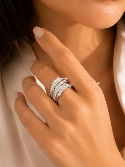 [NEU] Amalfi Swarovski™ Ring – 18K Vergoldet + KOSTENLOSER VERSAND