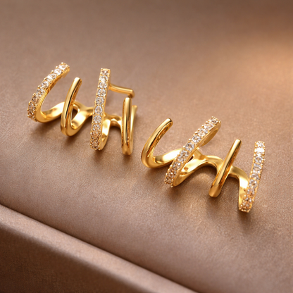 4-Spitzen™ Ohrringe – 18K Vergoldet + KOSTENLOSER VERSAND