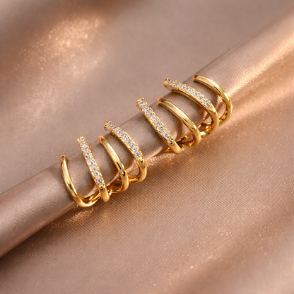 4-Spitzen™ Ohrringe – 18K Vergoldet + KOSTENLOSER VERSAND