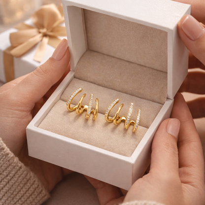 4-Spitzen™ Ohrringe – 18K Vergoldet + KOSTENLOSER VERSAND