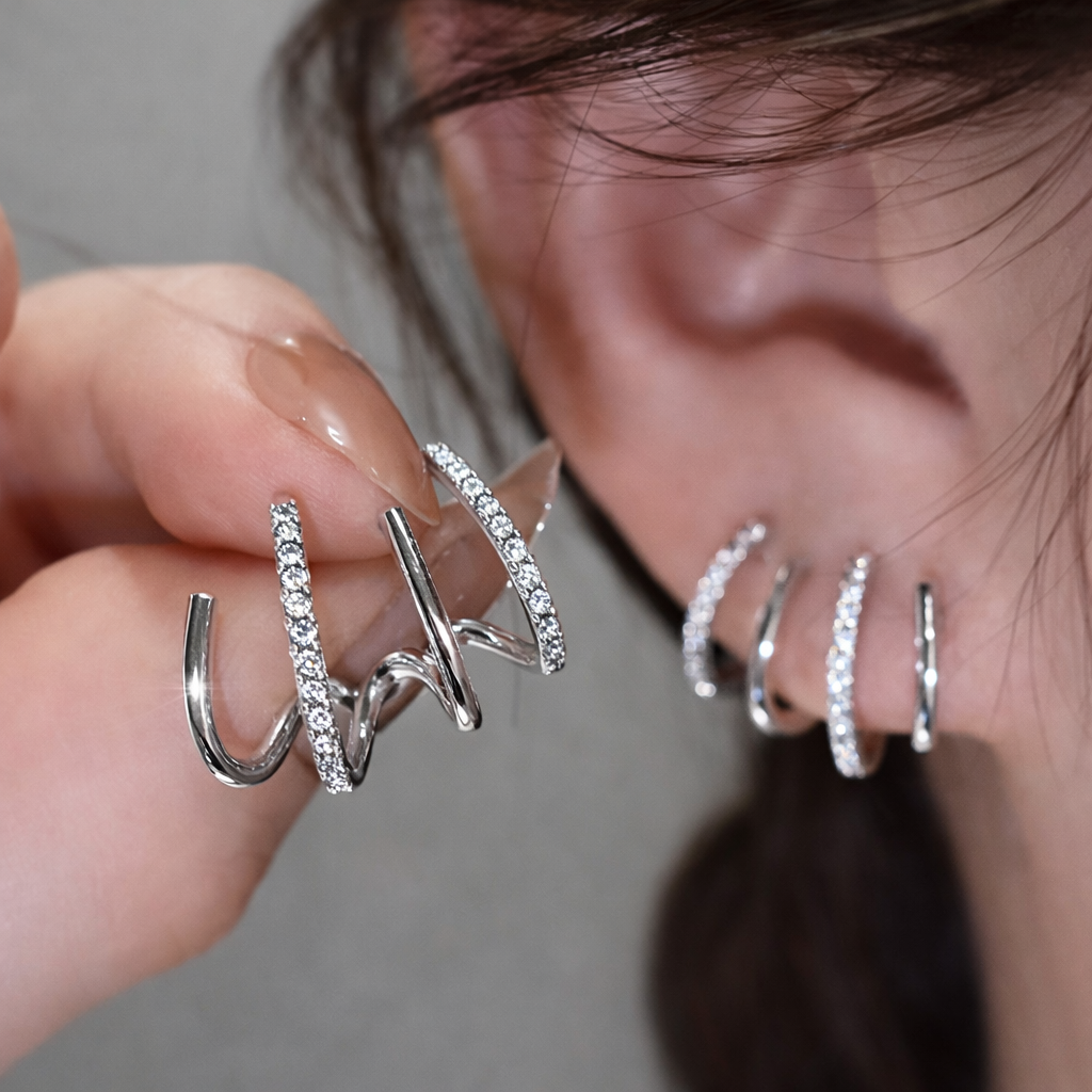 4-Spitzen™ Ohrringe – 18K Vergoldet + KOSTENLOSER VERSAND